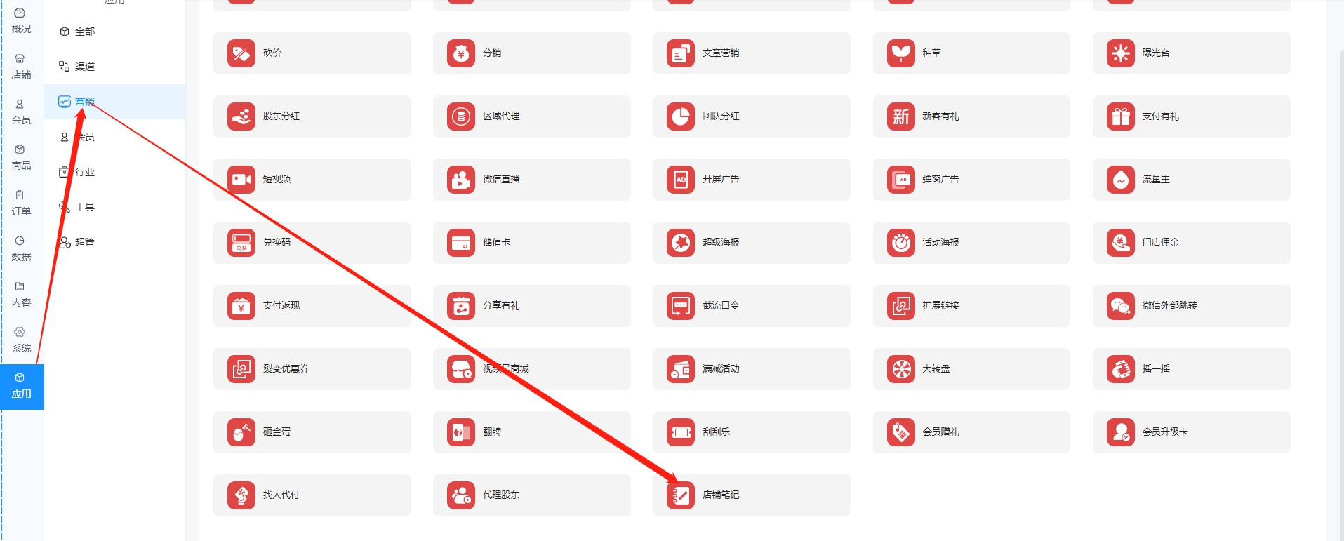 如何使用店铺笔记? - 智慧门店