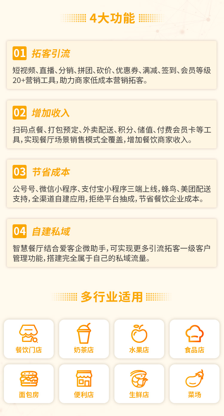 智慧餐饮门店营销管理系统